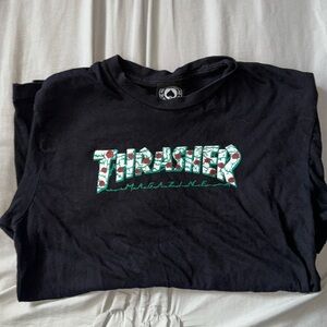 Thrasher Rose detail T shirt